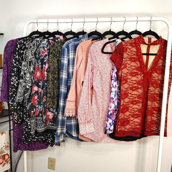 Casual & Career BUNDLE Blouses Dress Romper LOFT Hilfiger J Jill Women's Small - Picture 1 of 11